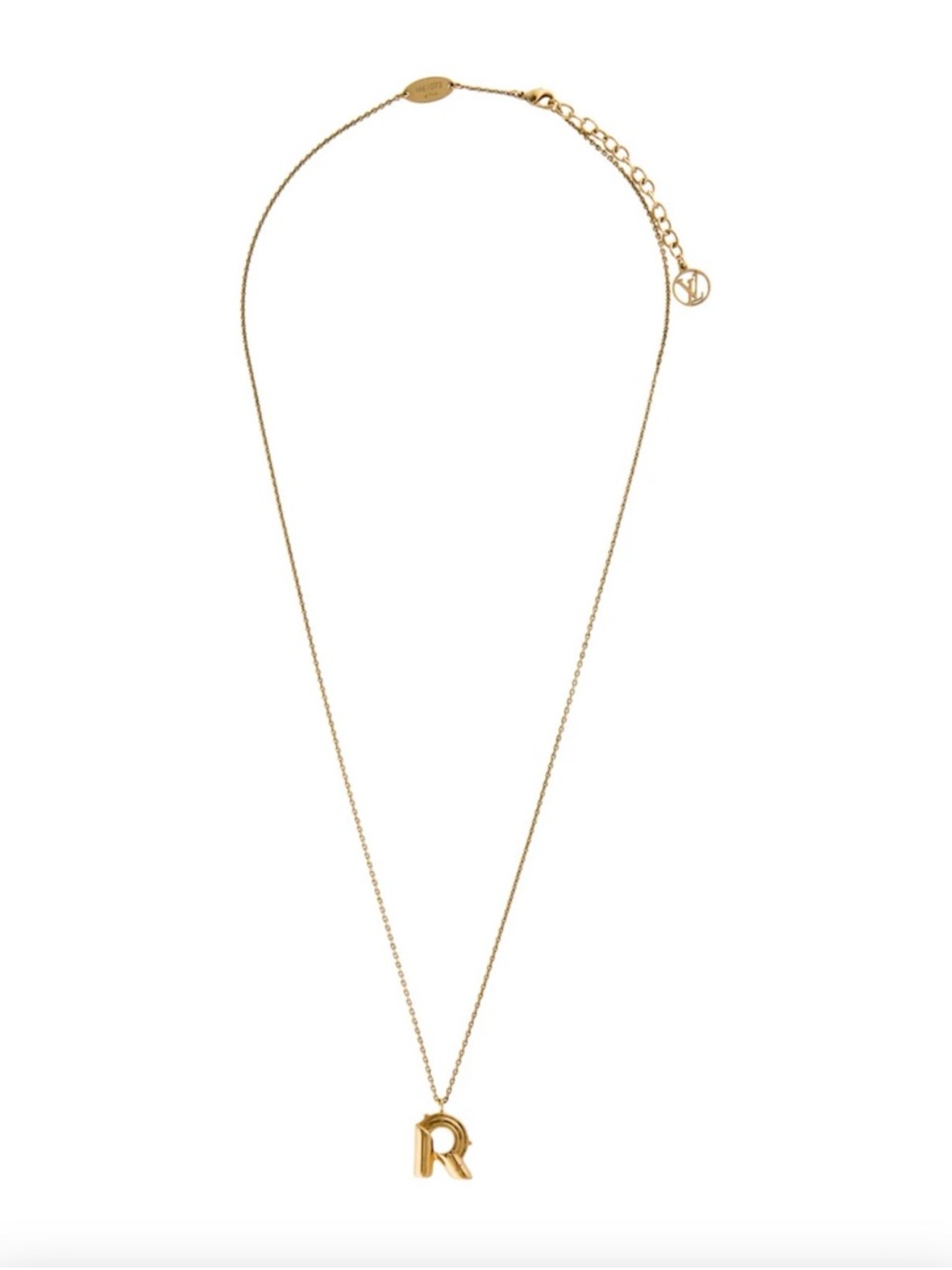 LV & ME Pendant Necklace Letter R